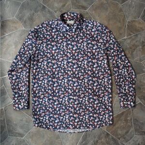 Eton Men's Contemporary Fit Twill Dress Shirt US 16.5